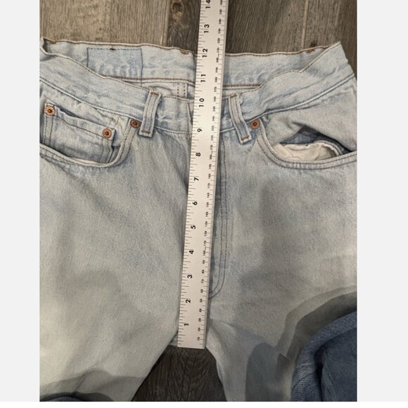 VINTAGE 1988 501 LEVI'S HAND PAINTED FLAG 501 XX Mens (Actual 26x32.5) Jean - Picture 5 of 14